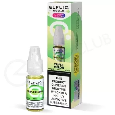Triple Melon Nic Salt E-Liquid by Elf Bar Elfliq - Ecigpremium