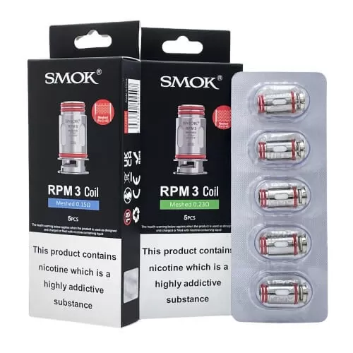 SMOK RPM 3 Replacement Coils - 0.15 Ohm, 0.23 Ohm (52B842)
