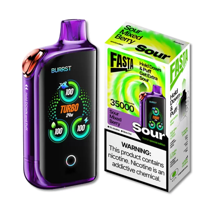 FASTA Burrst 35000 SOUR Series Special Edition Disposable Device – 35000 Puffs - Sour - Image 3