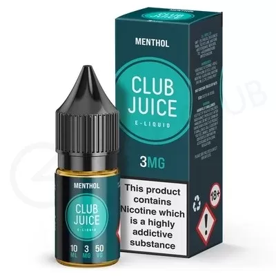 Menthol E-Liquid by Club Juice 50/50