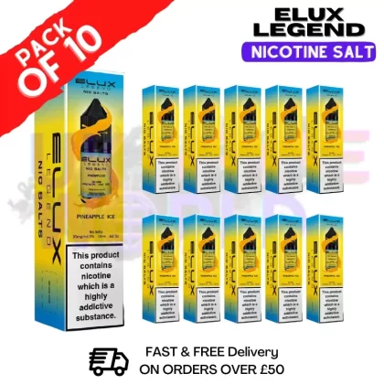 Pineapple ICE Elux Legend Nic Salt Pack / BOX OF 10