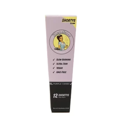 Blazy Susan Cones Purple Shortys 53mm - Vape Store
