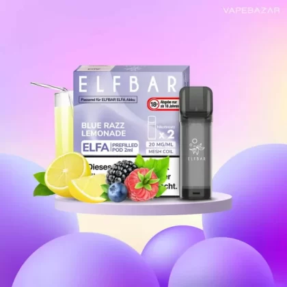 ELFBAR ELFA Pods Blue Razz Lemonade 20mg – 2er Pack - Elf Bar