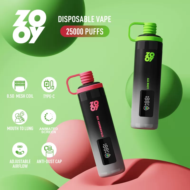 ZOOY SHISHA 25000 – 25K Puffs 950mAh Direct-to-lung Disposable Vape - Flamevape