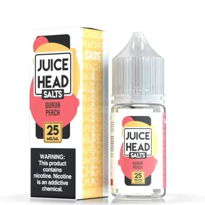 Juice Head SALT – Guava Peach 30ml - Strength#25mg>50mg (B226E7)