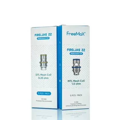 Freemax Fireluke 22 Replacement Coils (Discontinued) - Pack of 5 - 1.0 ohm MTL Mesh