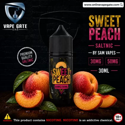 Sweet Peach Saltnic 30ml - Sam Vapes