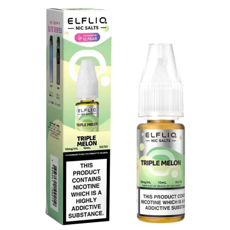 Triple Melon Nic Salt E-Liquid by Elf Bar Elfliq (10ml) - 20mg