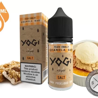 Peach Cobbler Granola Bar by YOGI Salt 30ml - Vape Product, Vape Product