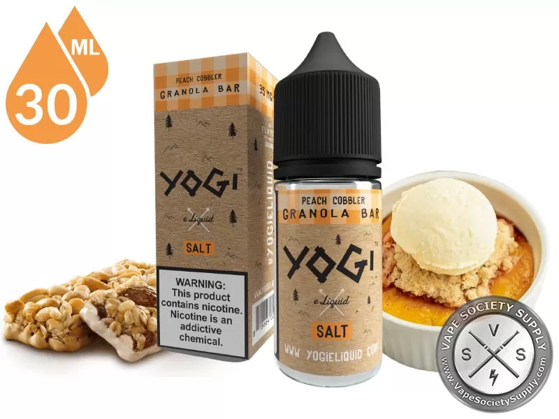 Peach Cobbler Granola Bar by YOGI Salt 30ml - Vape Product, Vape Product