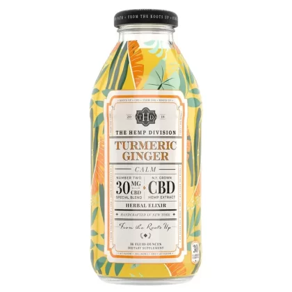 The Hemp Division Calm Case of 12 – Turmeric Ginger Honey – 30 MG - Ejuicewarehouse