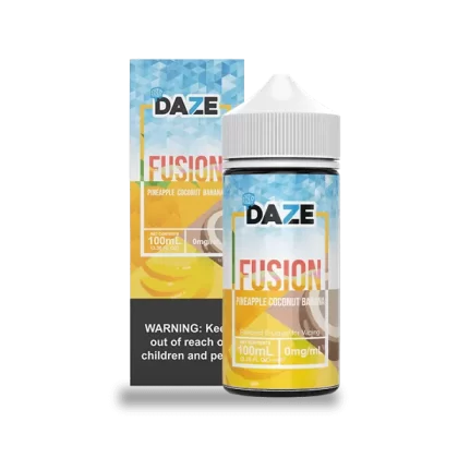 7 Daze Fusion Pineapple Coconut Banana ICED 100ml Vape Juice - Vape Product