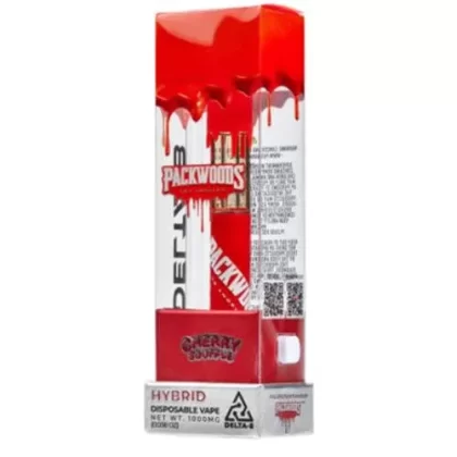 Packwoods – Delta 8 Vape – Disposable – Cherry Souffle – 1000mg
