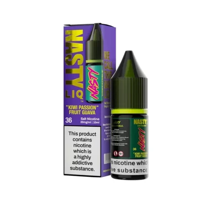 NASTY JUICE NASTY LIQ KIWI PASSION FRUIT GUAVA 10ML NIC SALT E-LIQUID
