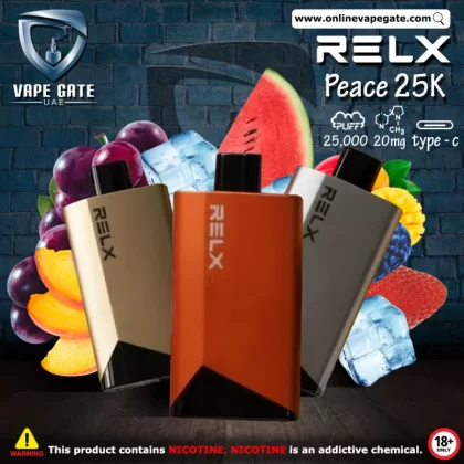 Relx Peace 25K Rechargeable Disposable Vape (25,000 Puffs) - Cola Ice / 20 mg