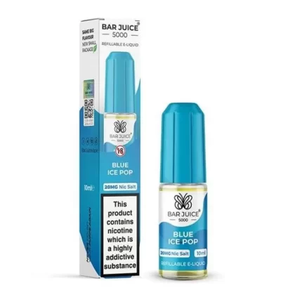 Blue Ice Pop 10ml Nic Salt By Bar Juice 5000