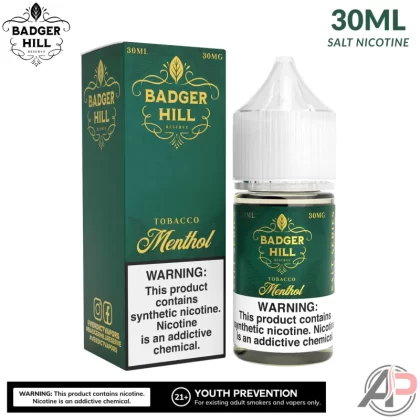 Badger Hill Reserve Menthol Tobacco Salt Nicotine 30mL