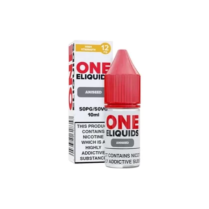 12 mg One E-Liquids Aromatischer Nikotin-Shot 10 ml (50VG/50PG) - Geschmack#Anislikör>Banane>Schwarze Johannisbeere>Blackjack>Blaubeere>Kaugummi>Kirsche>Kaffee>Cola>Frische Minze>Dunkler Tab