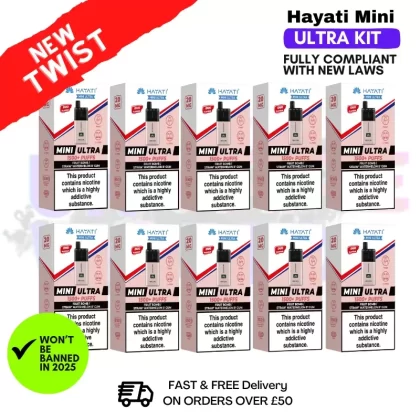 Fruit Bomb Hayati Mini Ultra 1500 Box Of 10