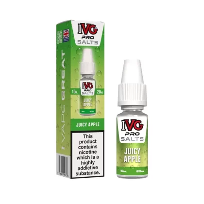 Juicy Apple Nic Salt E-Liquid by IVG Pro - 10 mg - Medium Strength