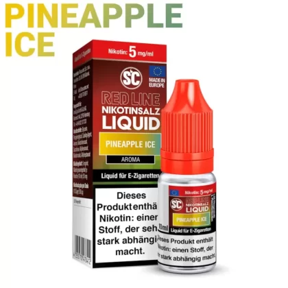 SC Red Line Nikotinsalz Liquid – Pineapple Ice - Vapebazar