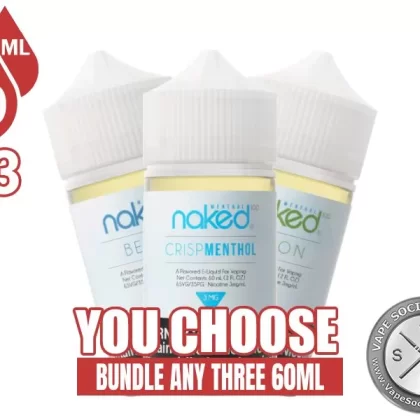 Naked 100 Menthol Bundle 3x60ml (180ml)