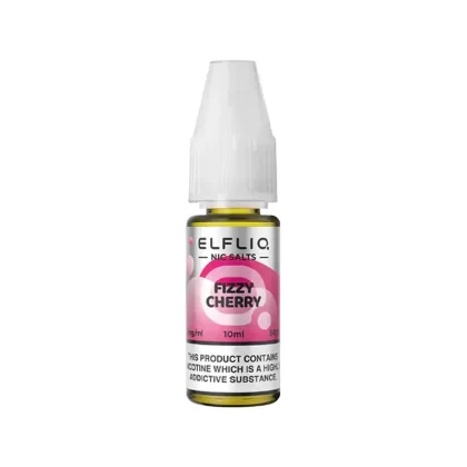 Elf Bar Elfliq Fizzy Cherry Nic Salt E-Liquid - 10mg - Vape Product (05AA77)