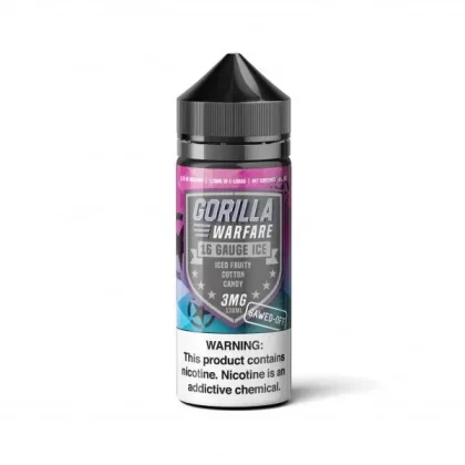 Gorilla Warfare Vape Juice | 16 Gauge Ice Sawed-Off - Nicotine#0mg>3mg>6mg (42122A)