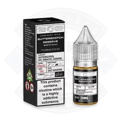 Glas Basix Series Creamy RY4 Butterscotch Reserve Salt 10ml - Strength#10mg>20mg