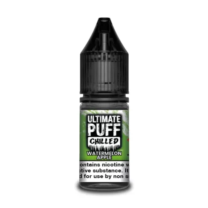 Ultimate Puff Chilled Watermelon Apple 10ml Vape Juice - 10 Pack - Strength 18mg