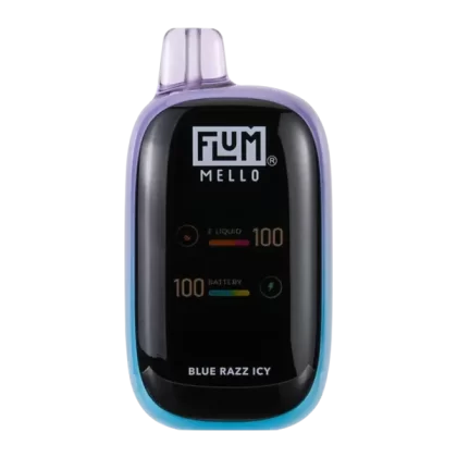 Blue Razz Icy FLUM Mello - Consumer; Vape Product; 10 Pack, Single