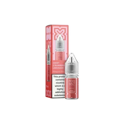 Pod Salt Nexus Sweet Strawberry Lemonade E Liquid 10ml - Nicotine Strength#20mg>10mg>5mg (62EA2C)