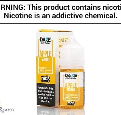 REDS MANGO APPLE BY 7 DAZE SYNTHETIC SALT 30ML - Vapejuice