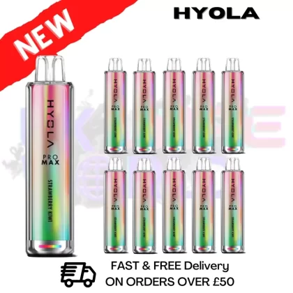 Strawberry Kiwi Hyola Pro Max 8000 Puff Box Of 10