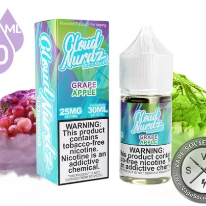 Grape Apple Iced by Cloud Nurdz Salts 30ml