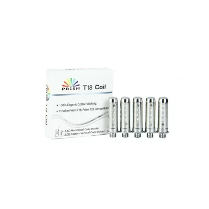 Innokin Prism T18 Coils (5 Pack) - Resistance#2.0 Ohm>1.5 Ohm (3D0542)