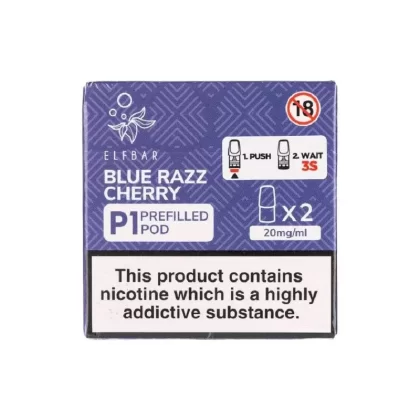 Elf Bar Mate P1 Blue Razz Cherry Pods (2 Pack) - Nicotine Strength#20mg