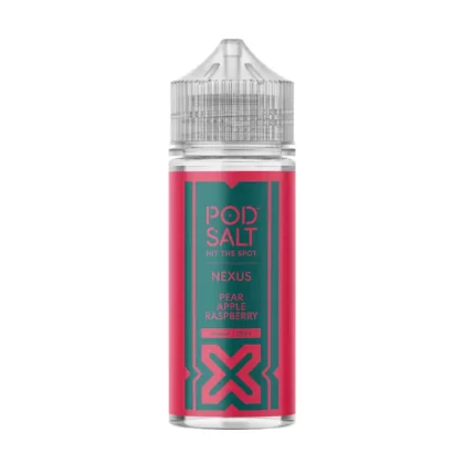 Pod Salt Pear Apple Raspberry 100ml Vape Juice By Nexus - 2x 18mg Nic Shot