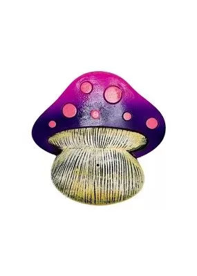 Fantasy Incense Holder – Flat Pink & Purple Mushroom - Ejuicewarehouse