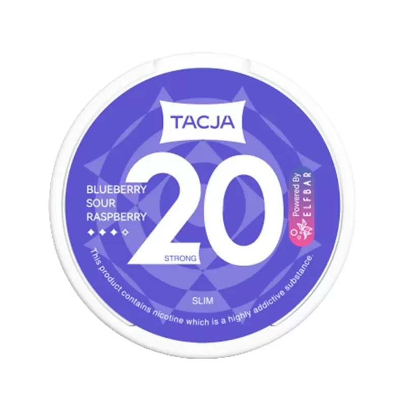 Elf Bar TACJA Nicotine Pouches Mellow Blueberry Sour Raspberry