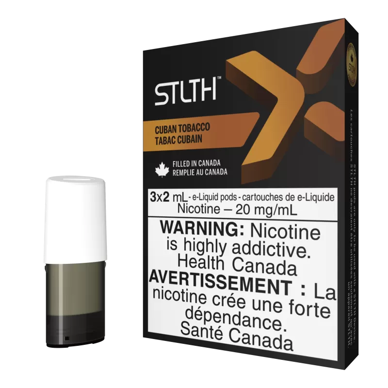 STLTH X Pod Pack - Cuban Tobacco - 20 mg/mL (promo)(wholeseller) (SK) - Excise FED, 20 mg/mL (DSD) (SK) - Excise FED