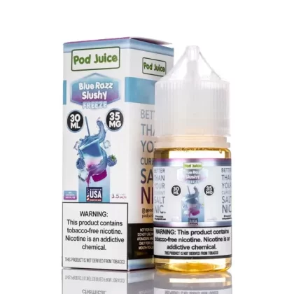 Pod Juice Salt - Blue Razz Slushy Freeze - 30ml - 35mg