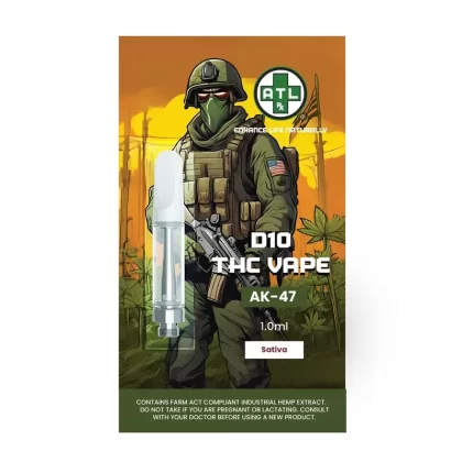 ATLRx Delta 10 THC Vape Cartridge / AK-47