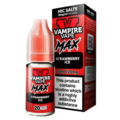 Strawberry Ice VV Max Nic Salt E-Liquid by Vampire Vape (10ml) - 20mg