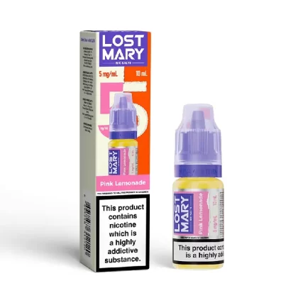 Lost Mary Nic Salt E-Liquid Pink Lemonade 10ml - Nicotine Strength#20mg>10mg>5mg