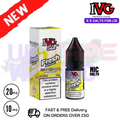 Fresh Lemonade IVG Salt 10ml Nic Eliquid
