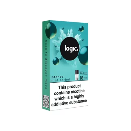 Logic Mint Sorbet Vape Pods (2 Pack) - Nicotine Strength#Intense 18mg>12mg>6mg>0mg (215445) (215445)