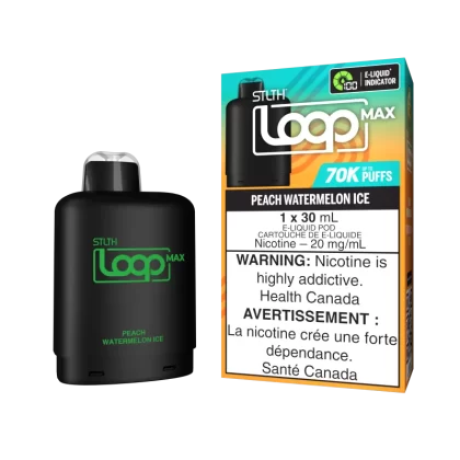 STLTH LOOP MAX POD PACK - Peach Watermelon Ice - 20 mg/mL (wholeseller) (SK) - Excise FED