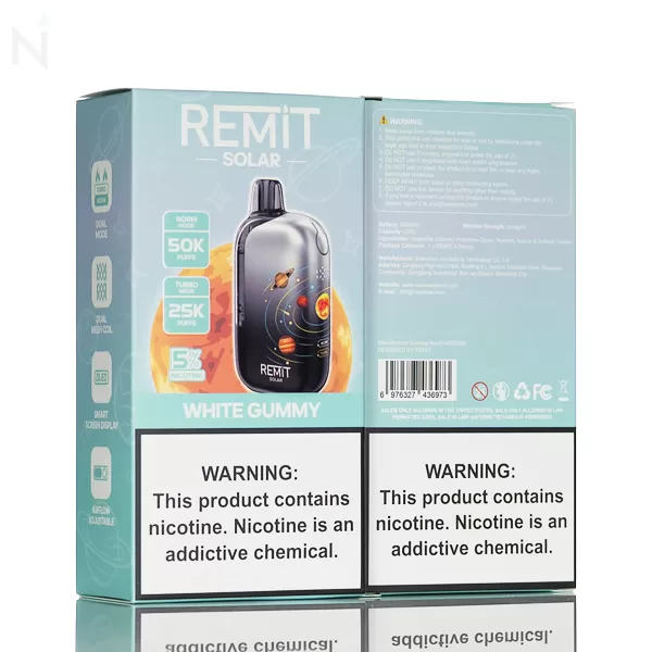 Remit Solar 50K Disposable Vape - Jasmine Tea - Image 3