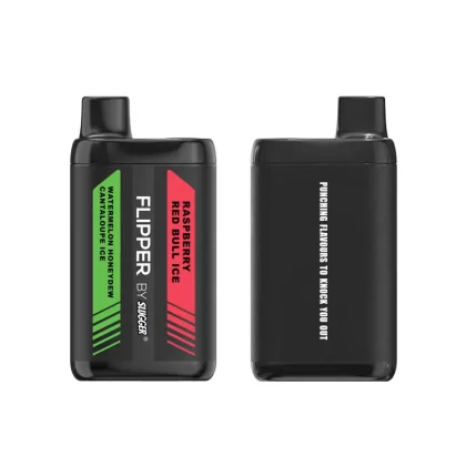 Watermelon Honeydew Cantaloupe Ice + Raspberry Red Bull Ice – Flipper 12000 puffs By Slugger - Vape Product